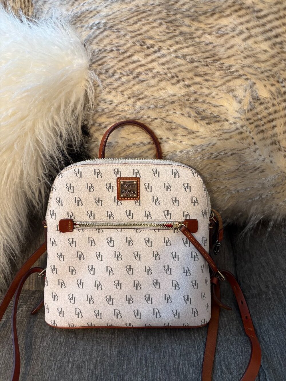 Dooney & Bourke Gretta Backpack BGRET1968 Bone Brown